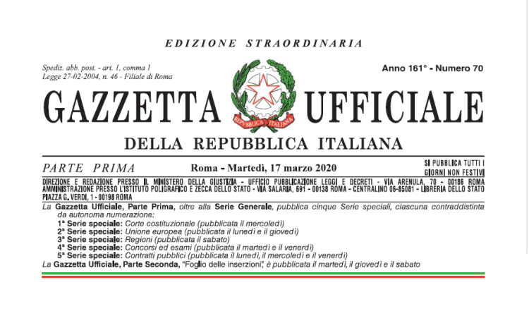  Decreto Cura Italia: cassa integrazione in deroga anche per i datori di lavoro con meno di cinque dipendenti.